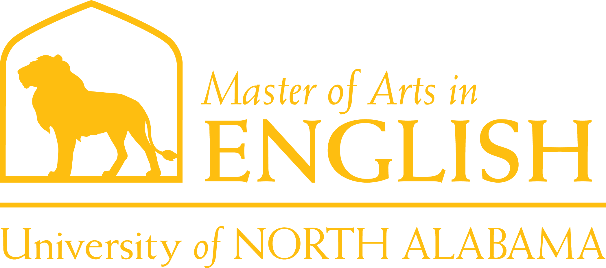 English Masters Dept Logo in Gold